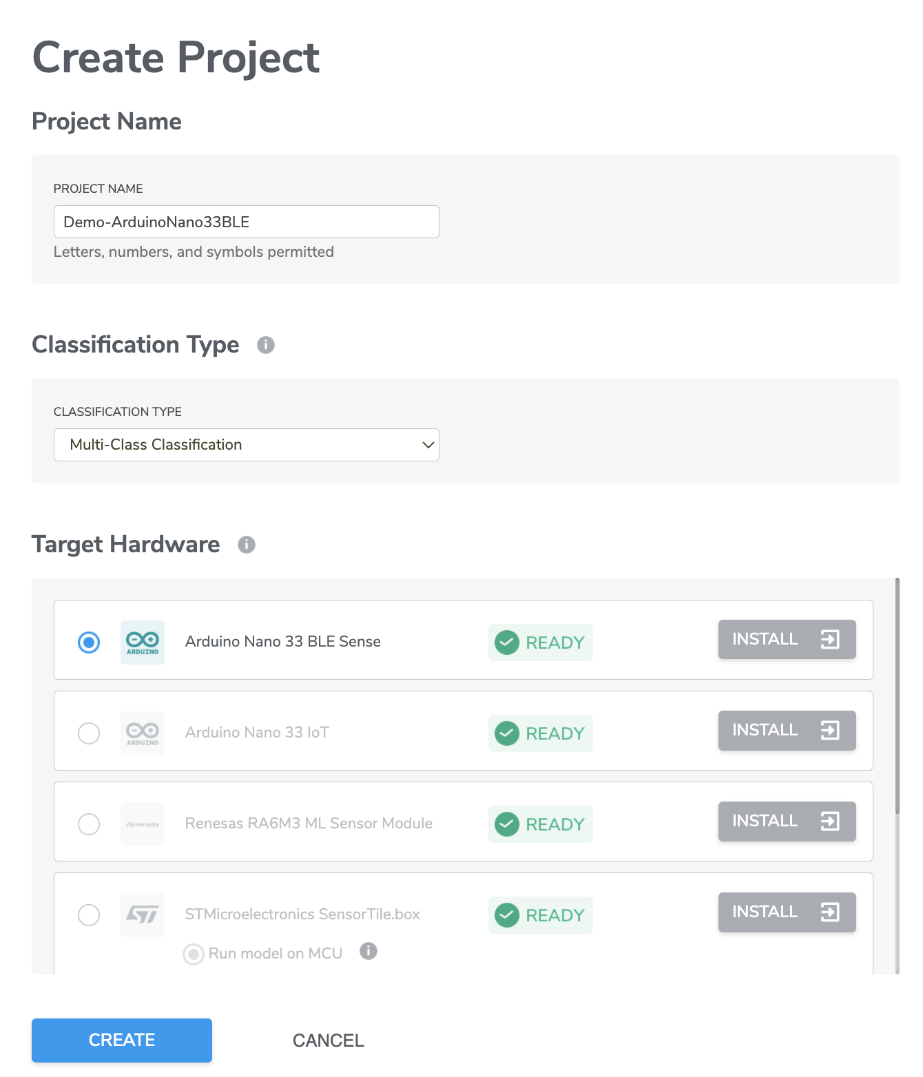 Working with Projects